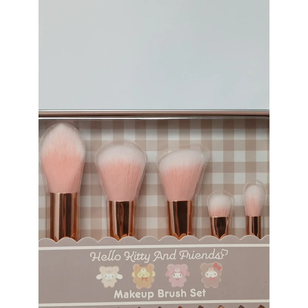NIP Sanrio Hello Kitty and Friends 5 Makeup Brush Set -‎ Cute Kawaii New Brushes